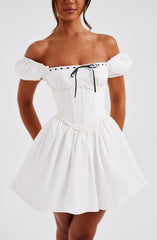 Penelope Mini Dress - Black/White Dress Babyboo Fashion Premium Exclusive Design