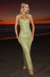 Petra maxi Dress - Olive Dress Babyboo Fashion Premium Exclusive Design
