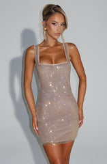 Petra Mini Dress - Gold Dress Babyboo Fashion Premium Exclusive Design