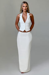 Piper Maxi Skirt - Ivory Skirt XS Babyboo Fashion Premium Exclusive Design