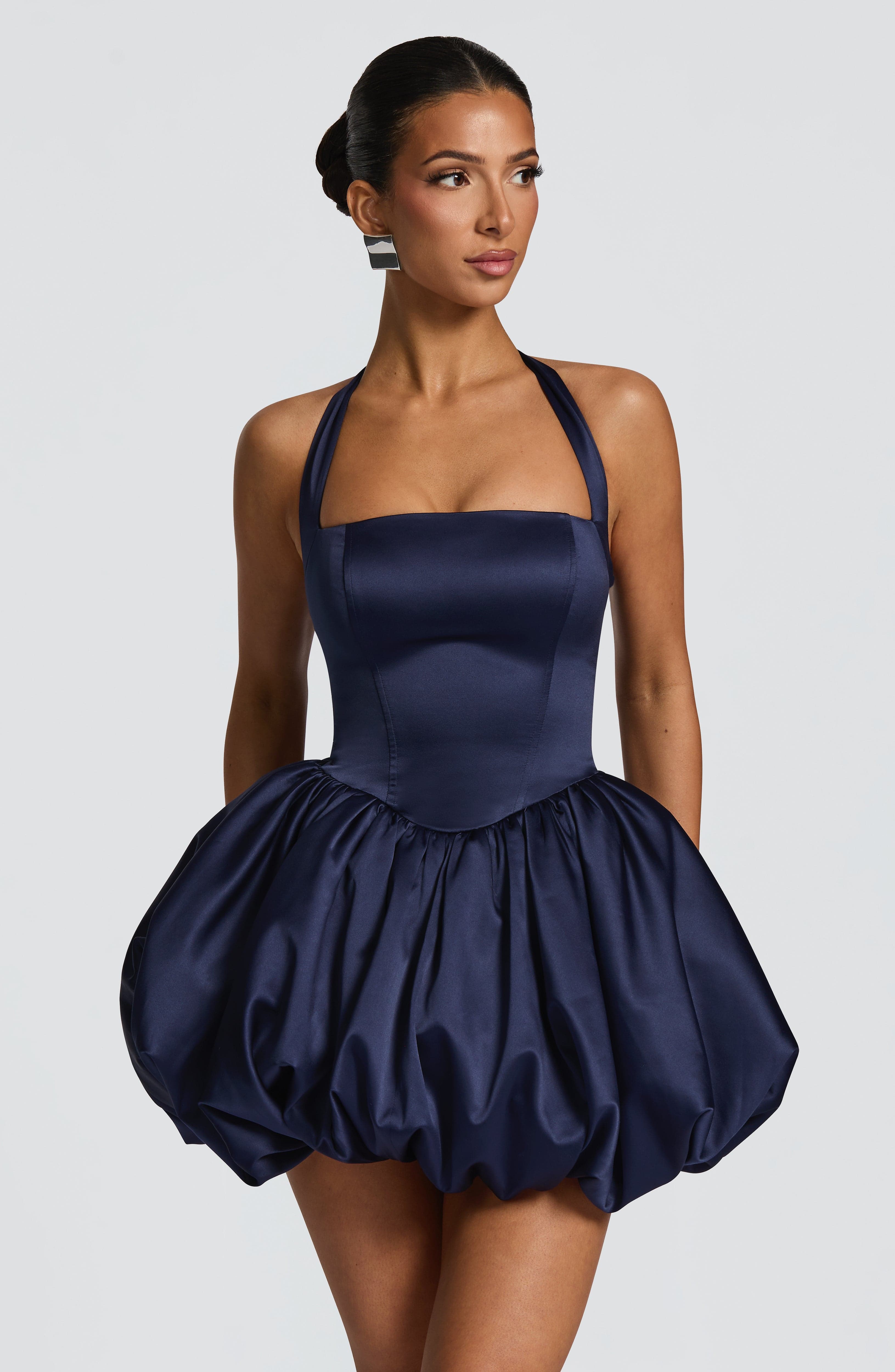 Prudence Mini Dress - Navy Dress Babyboo Fashion Premium Exclusive Design