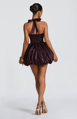 Prudence Mini Dress - Plum Dress Babyboo Fashion Premium Exclusive Design