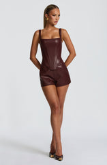 Raisa Corset - Burgundy Tops Babyboo Fashion Premium Exclusive Design
