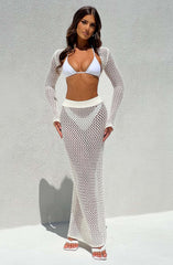 Riella Maxi Skirt - White Skirt Babyboo Fashion Premium Exclusive Design