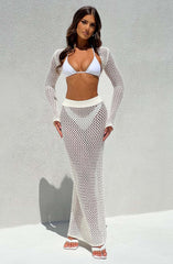 Riella Maxi Skirt - White Skirt Babyboo Fashion Premium Exclusive Design