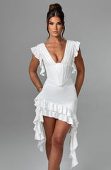 Rosalie Mini Dress - Ivory Dress Babyboo Fashion Premium Exclusive Design