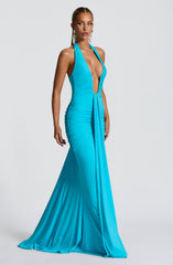 Rosetta Maxi Dress - Aqua Dress Babyboo Fashion Premium Exclusive Design