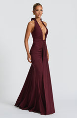 Rosetta Maxi Dress - Cherry Lacquer Dress Babyboo Fashion Premium Exclusive Design