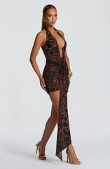 Rosetta Mini Dress - Leopard Print Dress Babyboo Fashion Premium Exclusive Design