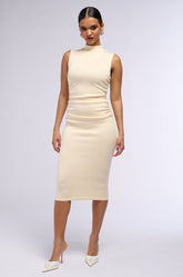 RUNNING ERRANDS SLEEVELESS MIDI DRESS