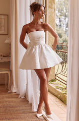 Salome Mini Dress - Ivory Dress Babyboo Fashion Premium Exclusive Design