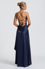 Samira Maxi Dress - Navy Dress Babyboo Fashion Premium Exclusive Design