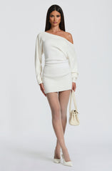 Sawyer Mini Dress - Ivory Dress Babyboo Fashion Premium Exclusive Design