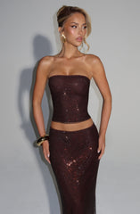 Serena Top - Plum Brown Tops Babyboo Fashion Premium Exclusive Design