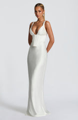 Shae Maxi Dress - Ivory Dress Babyboo Fashion Premium Exclusive Design