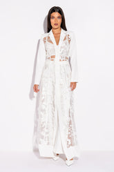 SHOWOUT LONG SLEEVE LACE MAXI DRESS