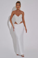 Sierra Corset - Ivory Tops Babyboo Fashion Premium Exclusive Design