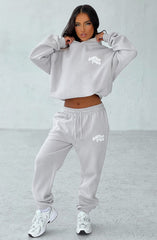 Studio Sweatpants - Light Grey/White Pants XS Babyboo Fashion Premium Exclusive Design