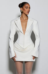 Susie Mini Dress - Ivory Dress Babyboo Fashion Premium Exclusive Design