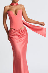 Sybil Scarf - Coral Pink Accessories ONE SIZE Babyboo Fashion Premium Exclusive Design