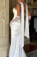 Sybil Scarf - Ivory Accessories ONE SIZE Babyboo Fashion Premium Exclusive Design