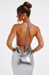 Talisa Maxi Dress - Gunmetal Dress Babyboo Fashion Premium Exclusive Design
