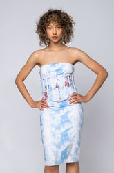 THAT'S ON ME BABY TUBE BODYCON MIDI DRESS WITH ATTACHED CORSET