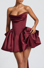 Trinity Mini Dress - Cherry Lacquer Dress Babyboo Fashion Premium Exclusive Design