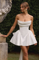 Trinity Mini Dress - Ivory Dress Babyboo Fashion Premium Exclusive Design