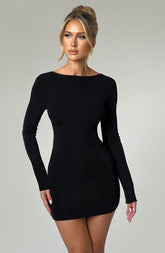 Una Mini Dress - Black Dress Babyboo Fashion Premium Exclusive Design
