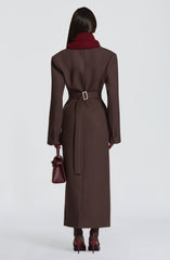 Ursula Coat - Plum Brown Jacket Babyboo Fashion Premium Exclusive Design