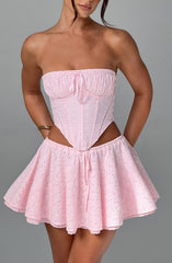 Winnie Mini Skirt - Blush Skirt Babyboo Fashion Premium Exclusive Design