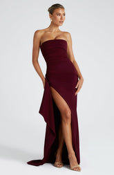 Zafira Maxi Dress - Cherry Lacquer Dress Babyboo Fashion Premium Exclusive Design