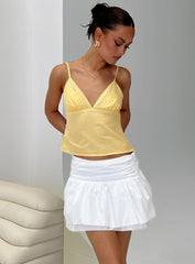 Written In The Stars Mini Skirt White