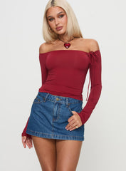 Nicolina Low Rise Denim Mini Skirt Light Wash Petite