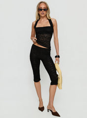 Babydoll Capri Pants Noir