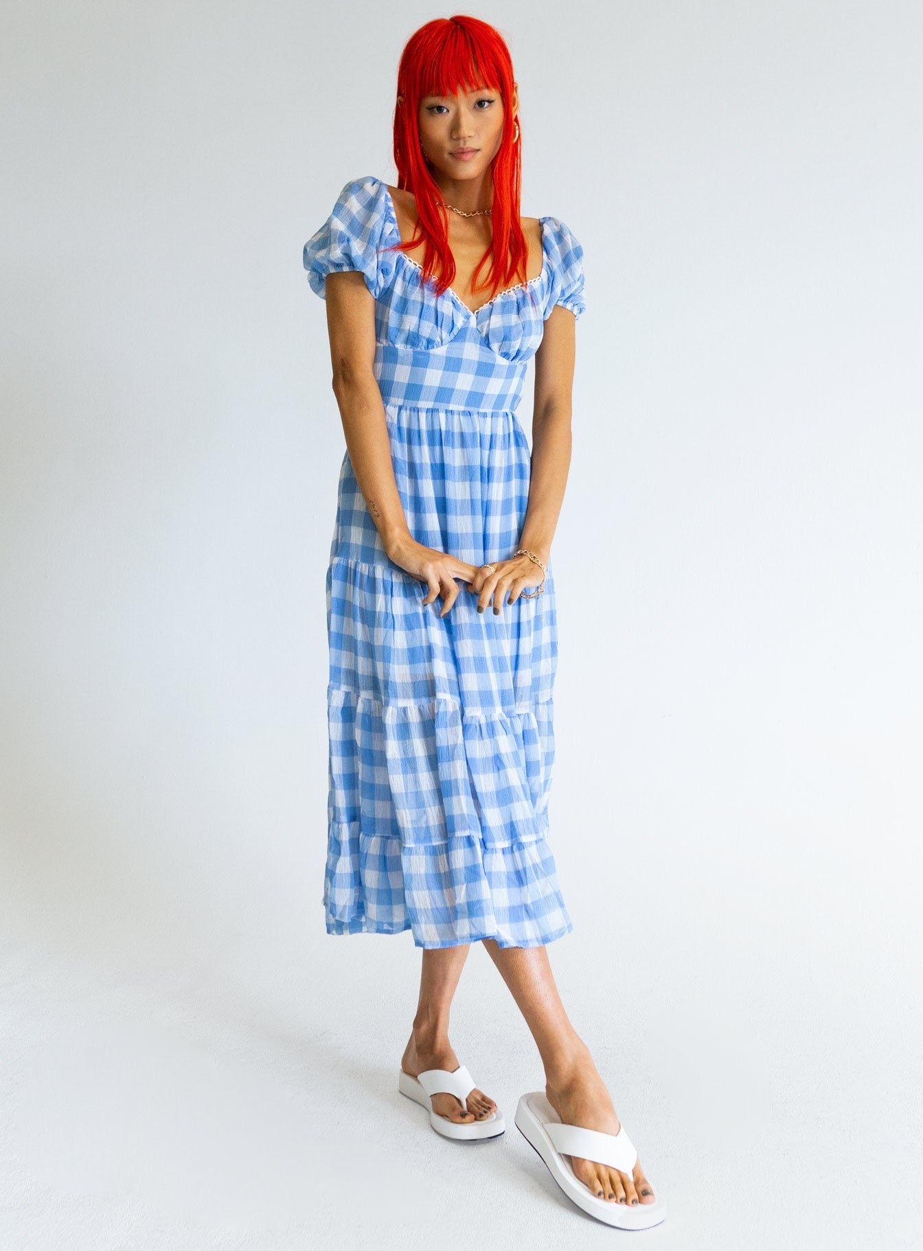 Danny Midi Dress Blue
