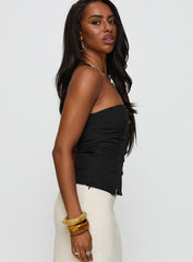 Analeia Strapless Top Black