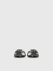 For The Rush Kitten Heels Black Polka