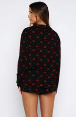 Dreamscape Long Sleeve Pyjama Set Cherry Kisses