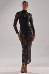 OH HOT DAMN LACE MIDI DRESS