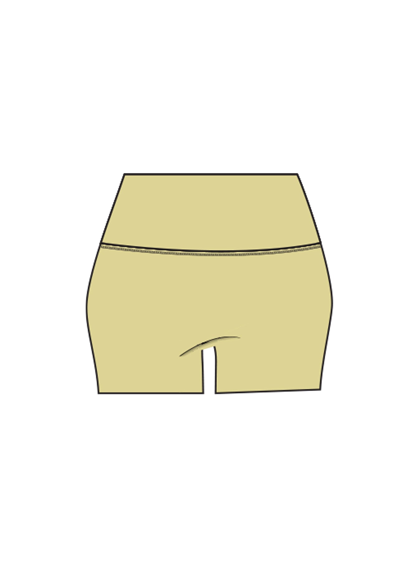 Final Form Active 4" Invisible Scrunch Shorts Lemongrass