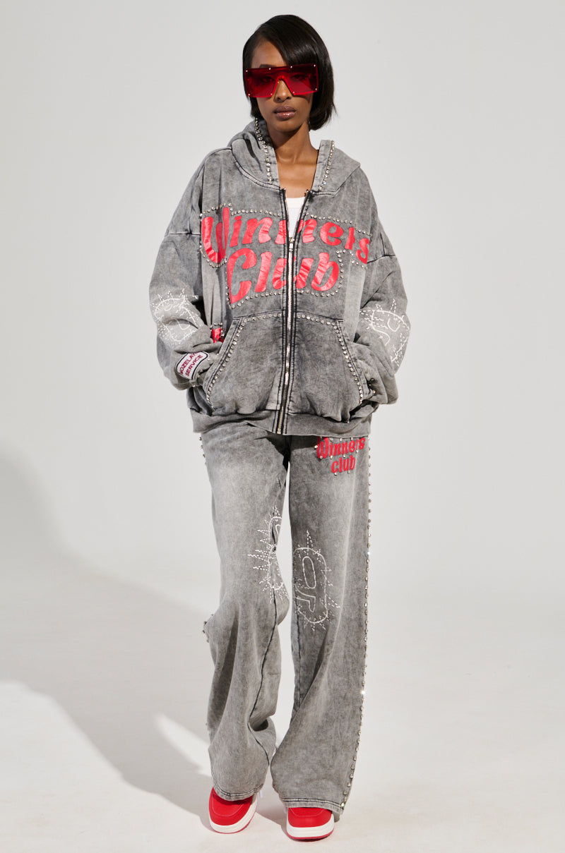 WINNERS CLUB WIDE LEG JOGGER