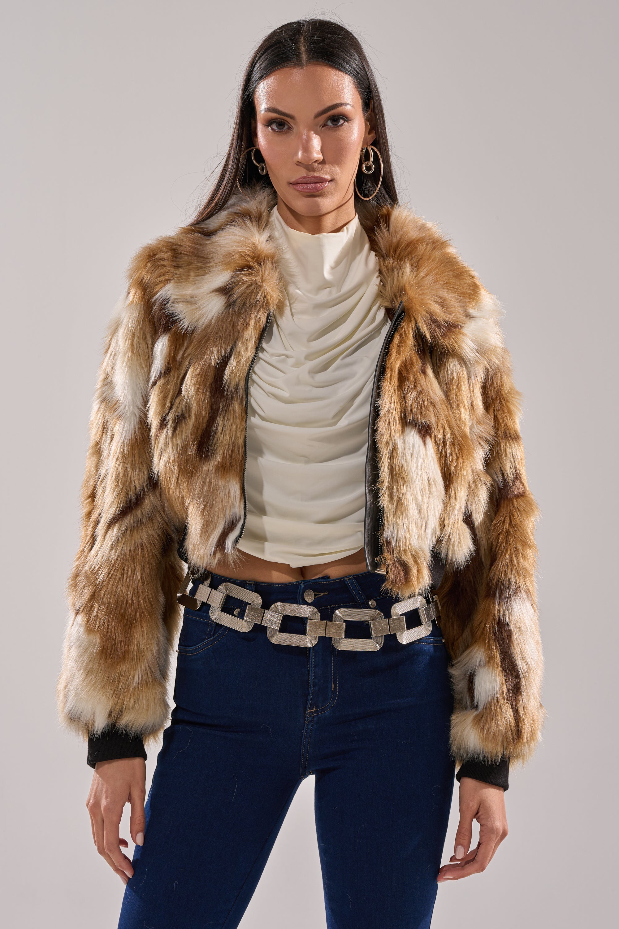 FENNEC FAUX FUR BOMBER