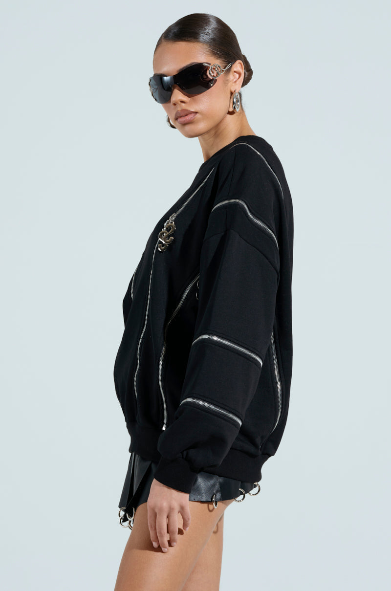 UNZIP ME SWEATSHIRT