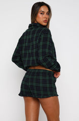 That Time Of Year Long Sleeve Pyjama Top Green/Navy