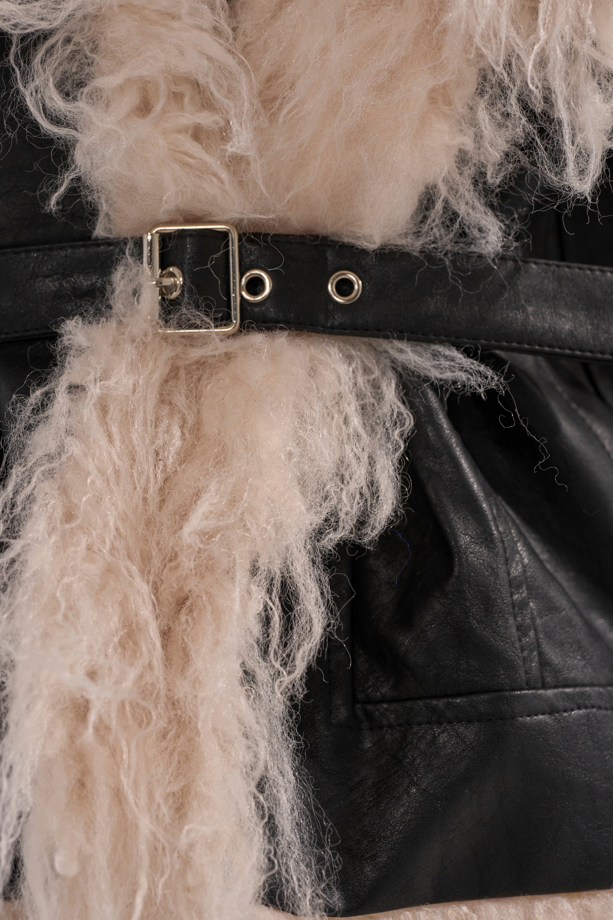 ROSIE FUR TRIM MOTO