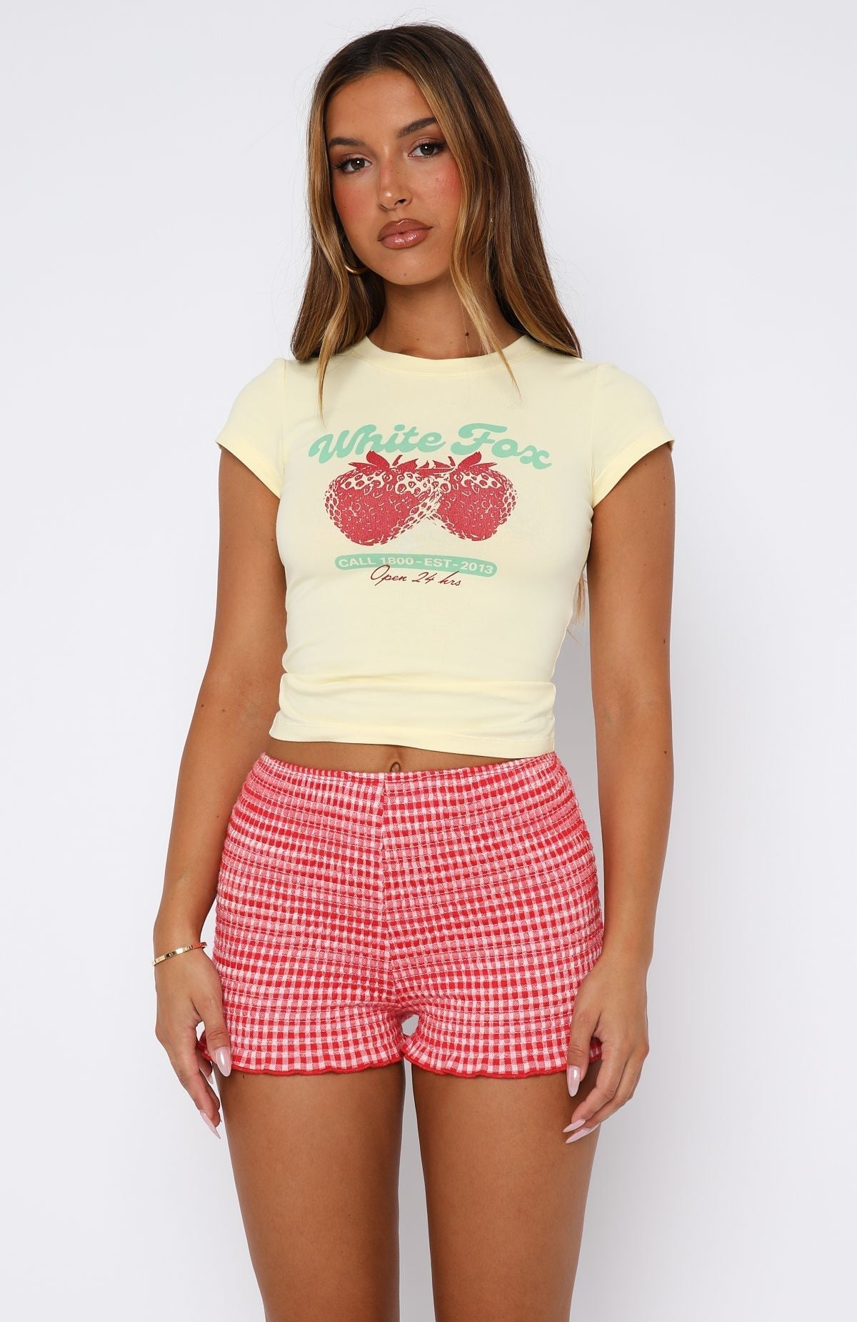 Twenty Four Hours Baby Tee Lemon