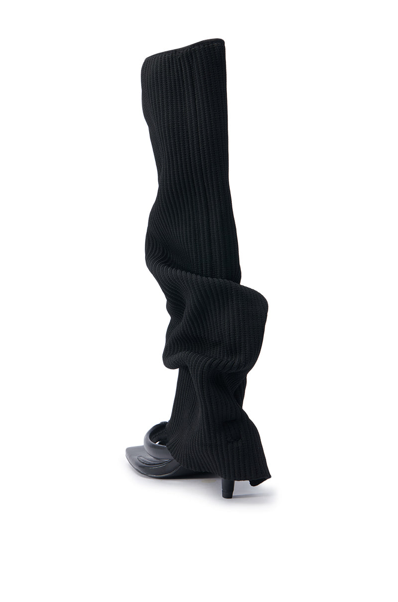 AZALEA WANG SAPPHIRA BLACK SANDAL