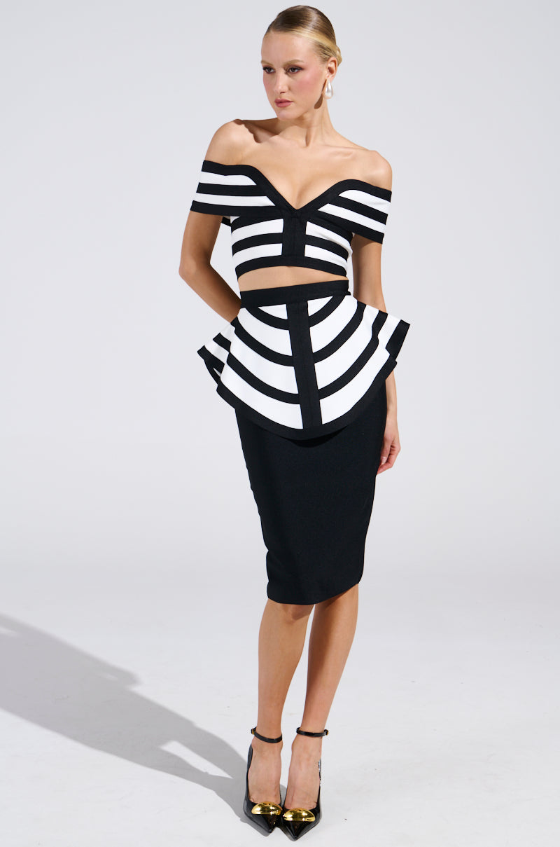 WAITING FOR YOU STRIPE BLOUSE